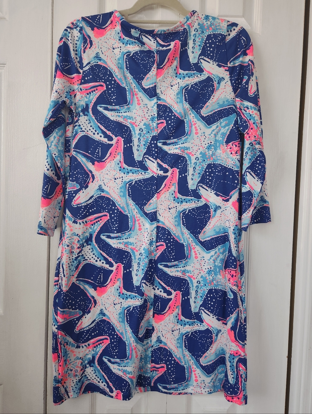 NWT Lilly Pulitzer Beacon Dress Indigo Star Struck Medium - Picture 3 of 8